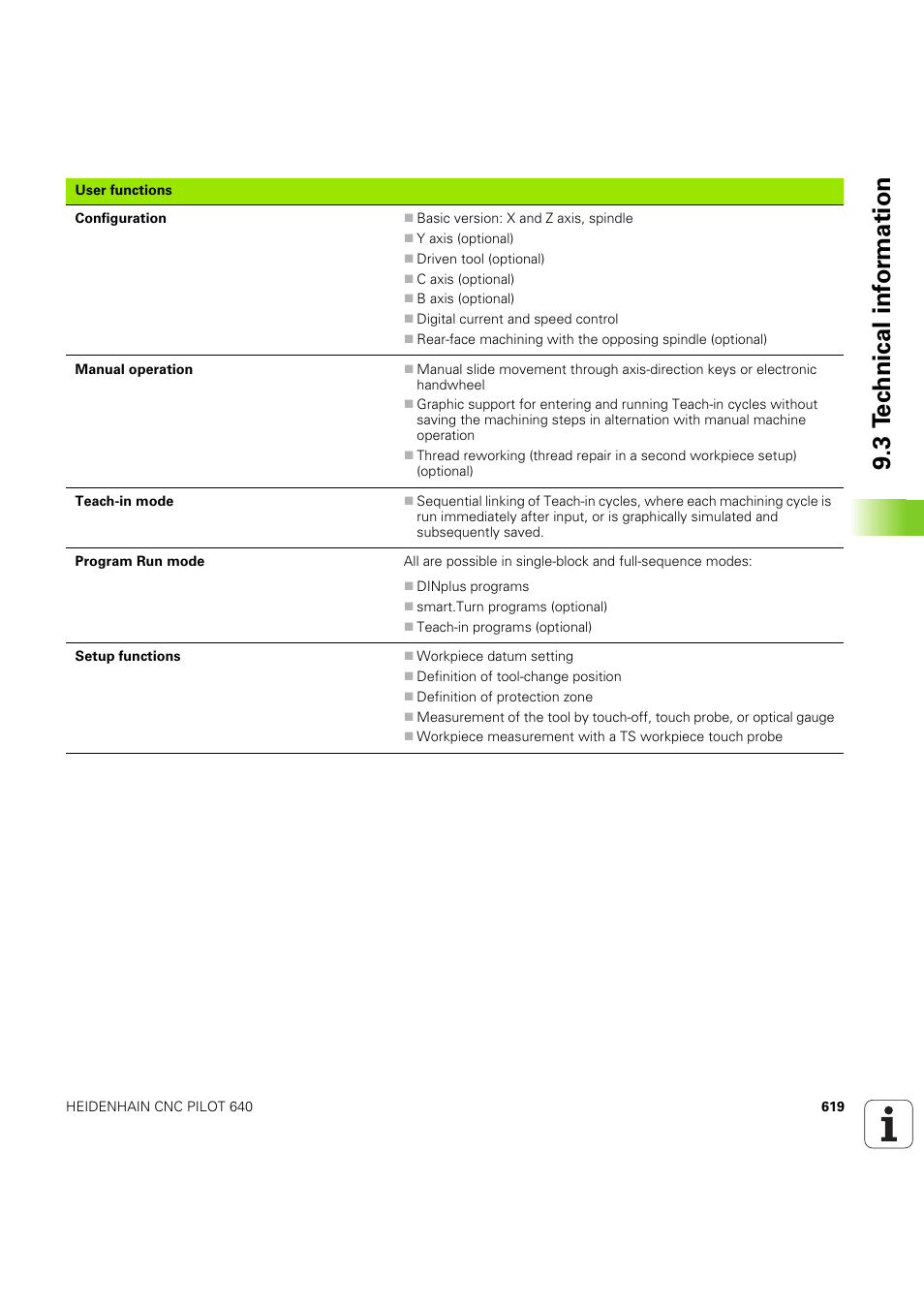 3 t e c hnical inf o rm ation | HEIDENHAIN SW 68894x-03 User Manual | Page 619 / 654