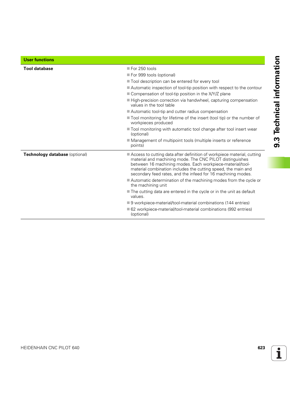 3 t e c hnical inf o rm ation | HEIDENHAIN SW 68894x-03 User Manual | Page 623 / 654