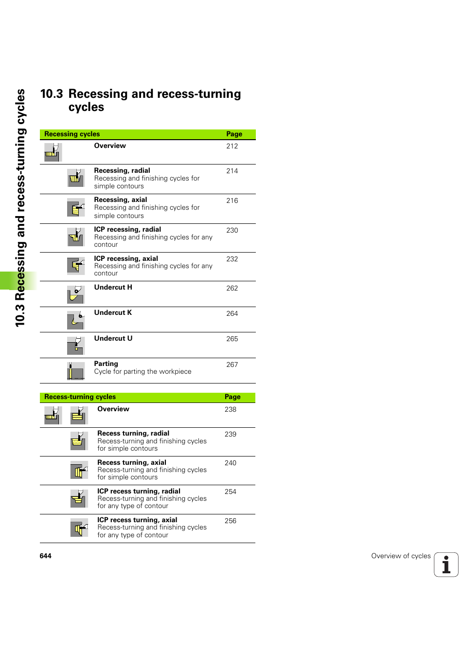 3 recessing and recess-turning cycles | HEIDENHAIN SW 68894x-03 User Manual | Page 644 / 654