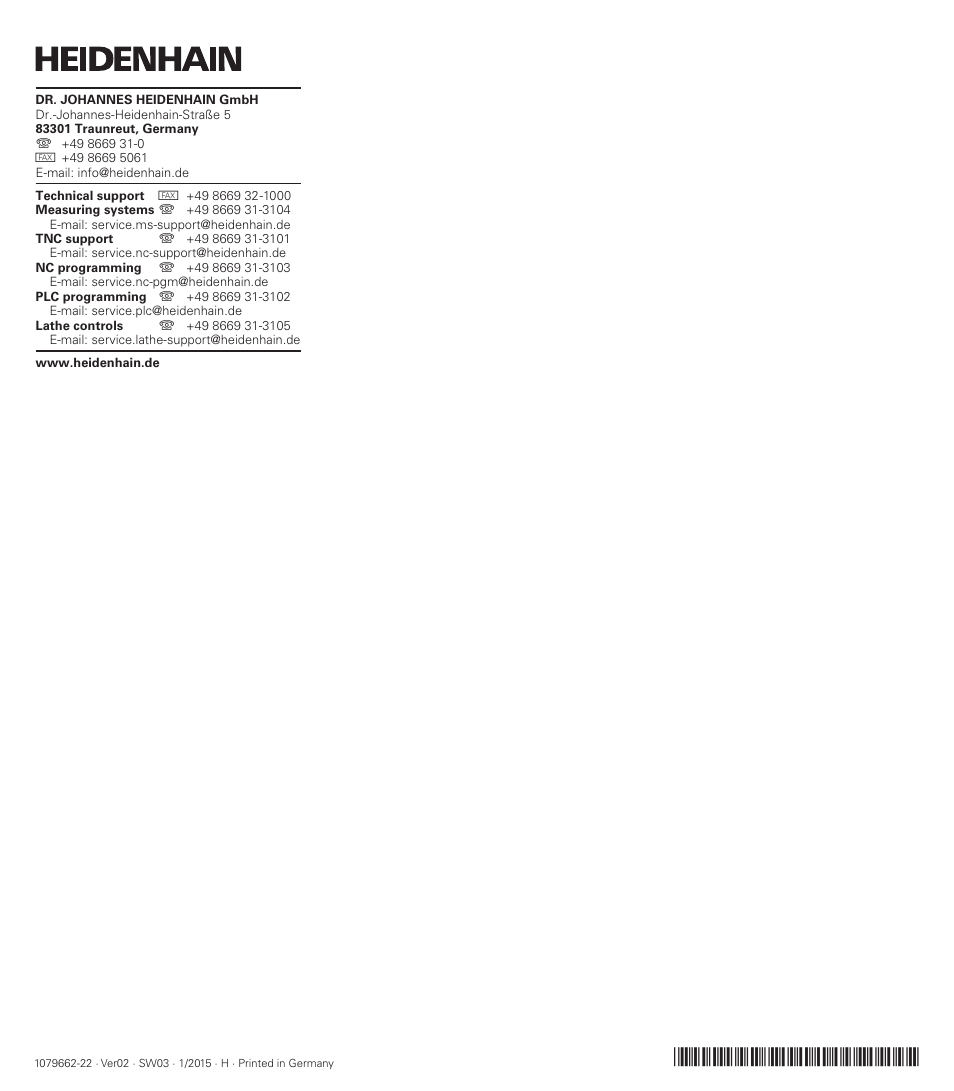 HEIDENHAIN SW 68894x-03 User Manual | Page 654 / 654