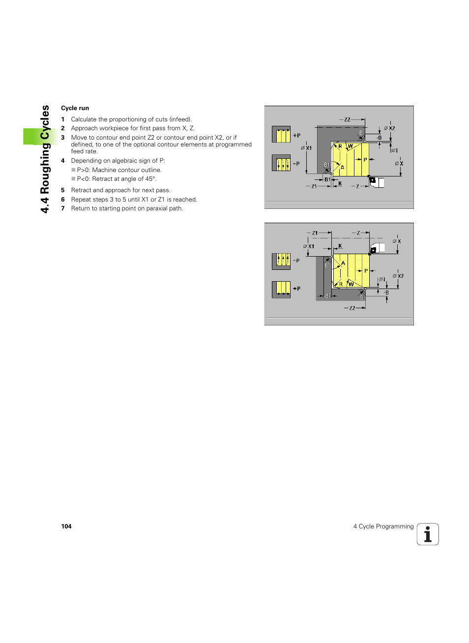 4 roughing cy cles | HEIDENHAIN MANUALplus 4110 User Manual | Page 104 / 550