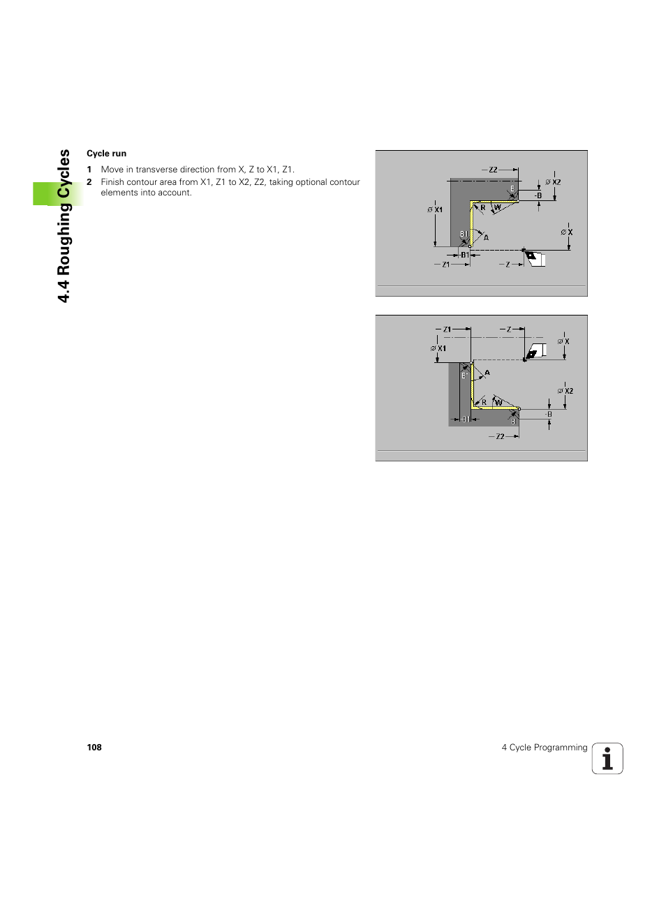 4 roughing cy cles | HEIDENHAIN MANUALplus 4110 User Manual | Page 108 / 550