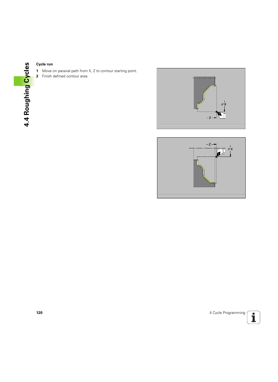 4 roughing cy cles | HEIDENHAIN MANUALplus 4110 User Manual | Page 120 / 550