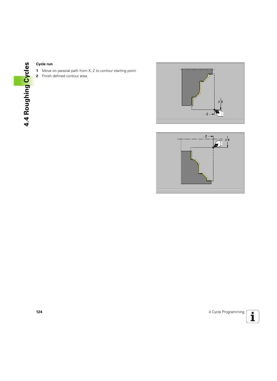 4 roughing cy cles | HEIDENHAIN MANUALplus 4110 User Manual | Page 124 / 550