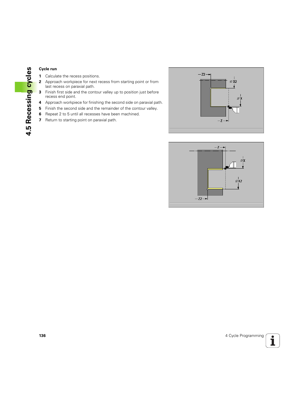 5 recessing c y cles | HEIDENHAIN MANUALplus 4110 User Manual | Page 136 / 550