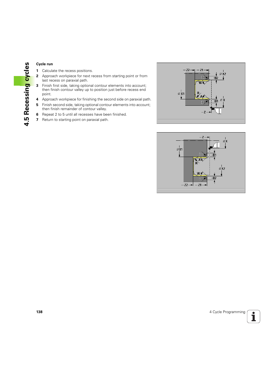 5 recessing c y cles | HEIDENHAIN MANUALplus 4110 User Manual | Page 138 / 550