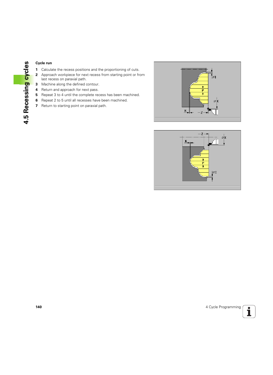 5 recessing c y cles | HEIDENHAIN MANUALplus 4110 User Manual | Page 140 / 550
