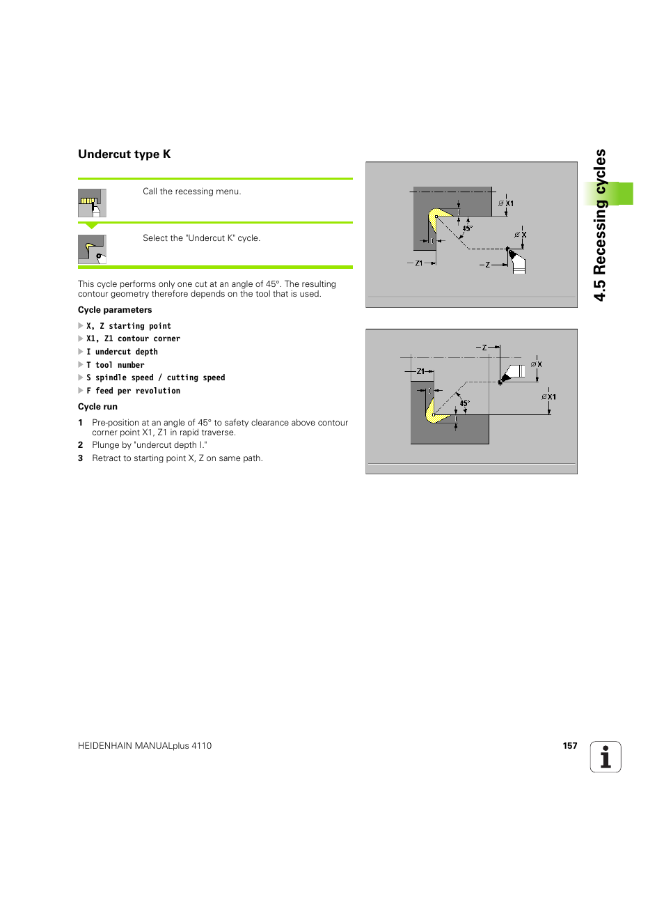 Undercut type k, 5 recessing c y cles | HEIDENHAIN MANUALplus 4110 User Manual | Page 157 / 550