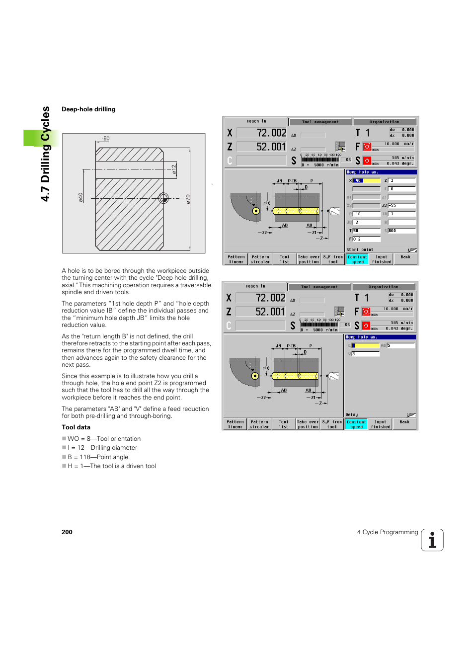 7 dr illing cy cles | HEIDENHAIN MANUALplus 4110 User Manual | Page 200 / 550