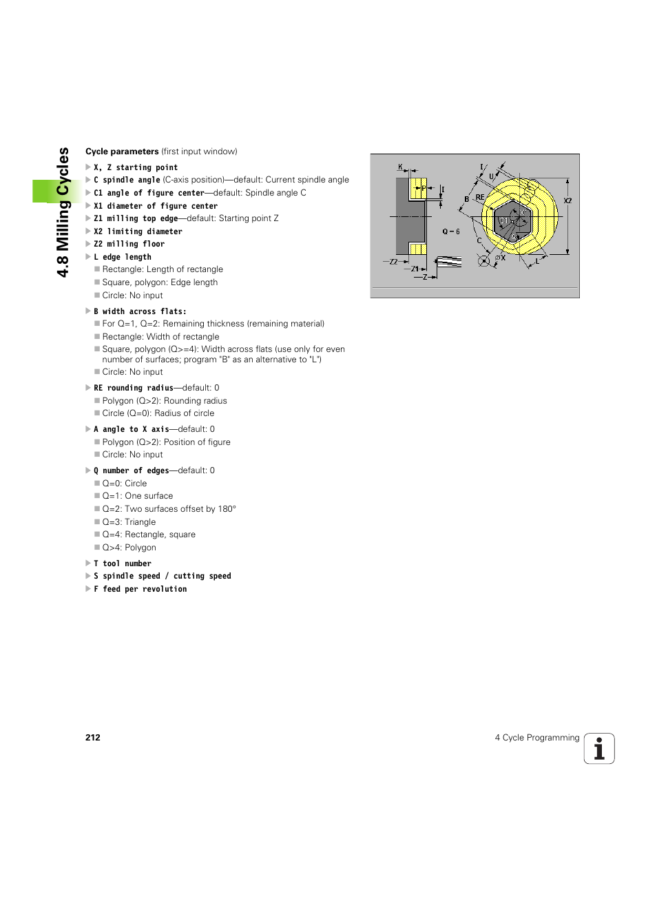 8 milling cy cles | HEIDENHAIN MANUALplus 4110 User Manual | Page 212 / 550