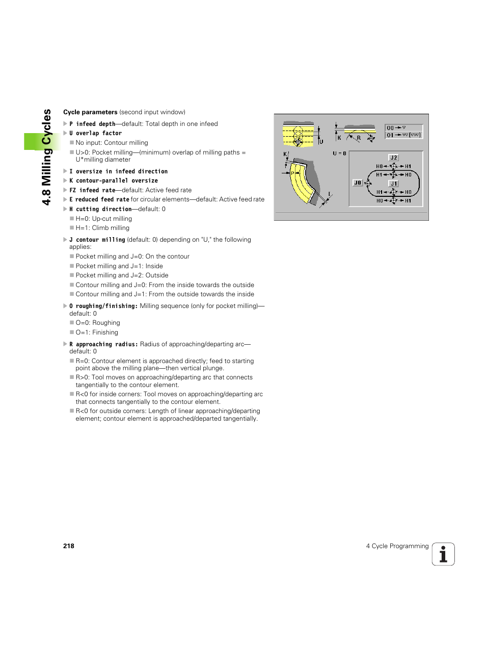 8 milling cy cles | HEIDENHAIN MANUALplus 4110 User Manual | Page 218 / 550