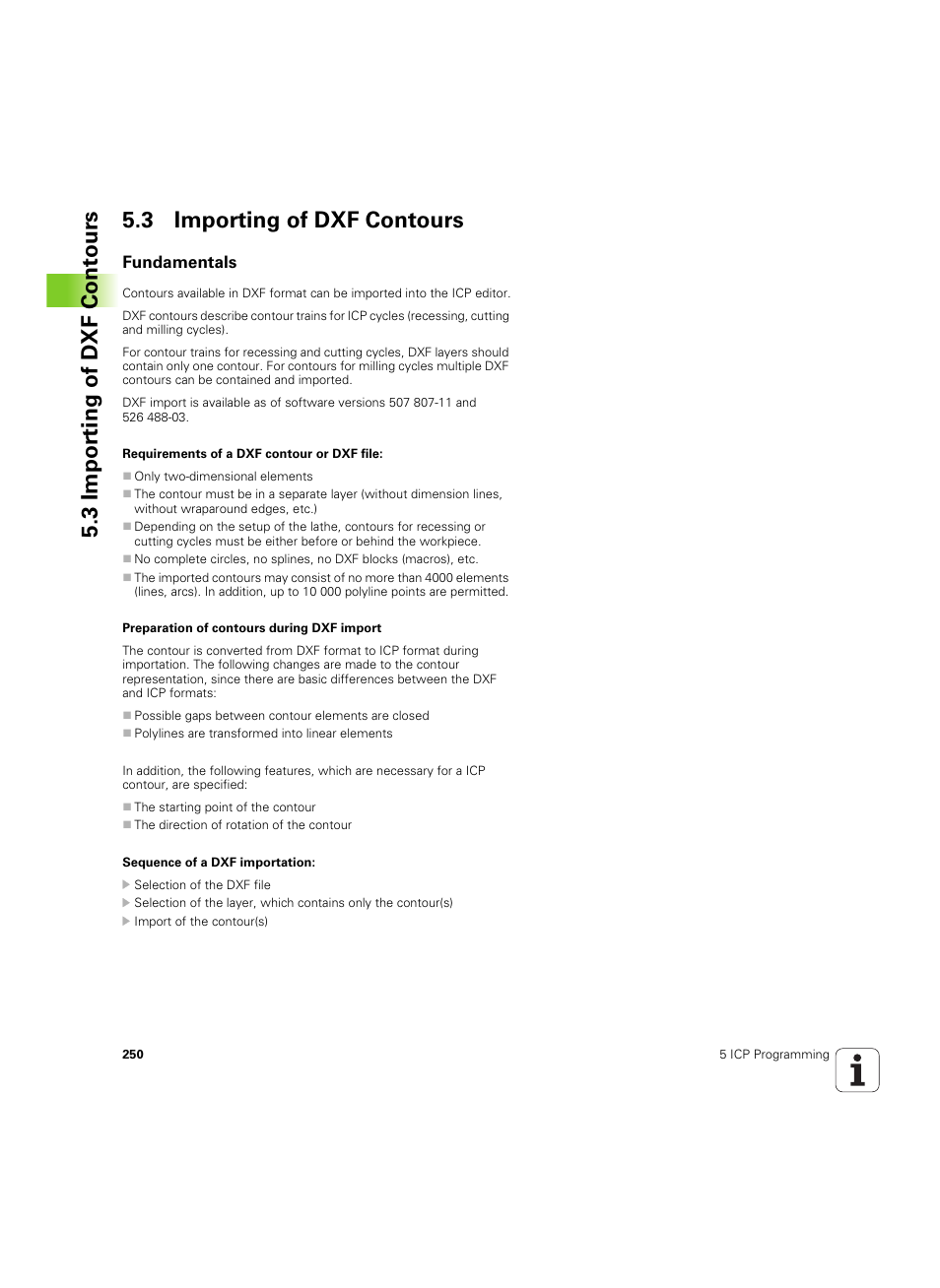 3 importing of dxf contours, Fundamentals | HEIDENHAIN MANUALplus 4110 User Manual | Page 250 / 550