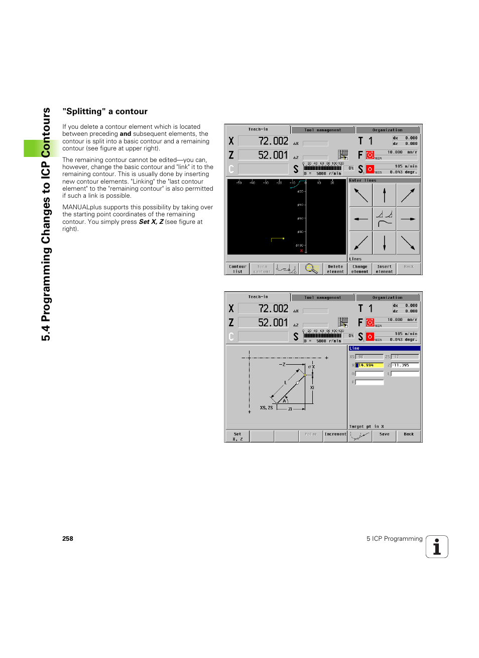 Splitting" a contour | HEIDENHAIN MANUALplus 4110 User Manual | Page 258 / 550