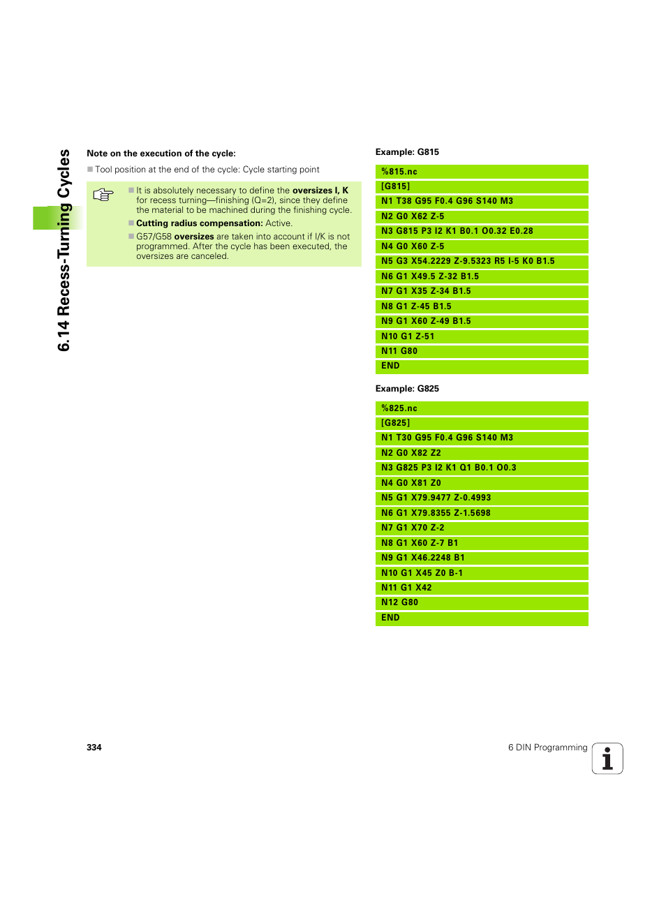 14 recess-t u rn ing cy cles | HEIDENHAIN MANUALplus 4110 User Manual | Page 334 / 550