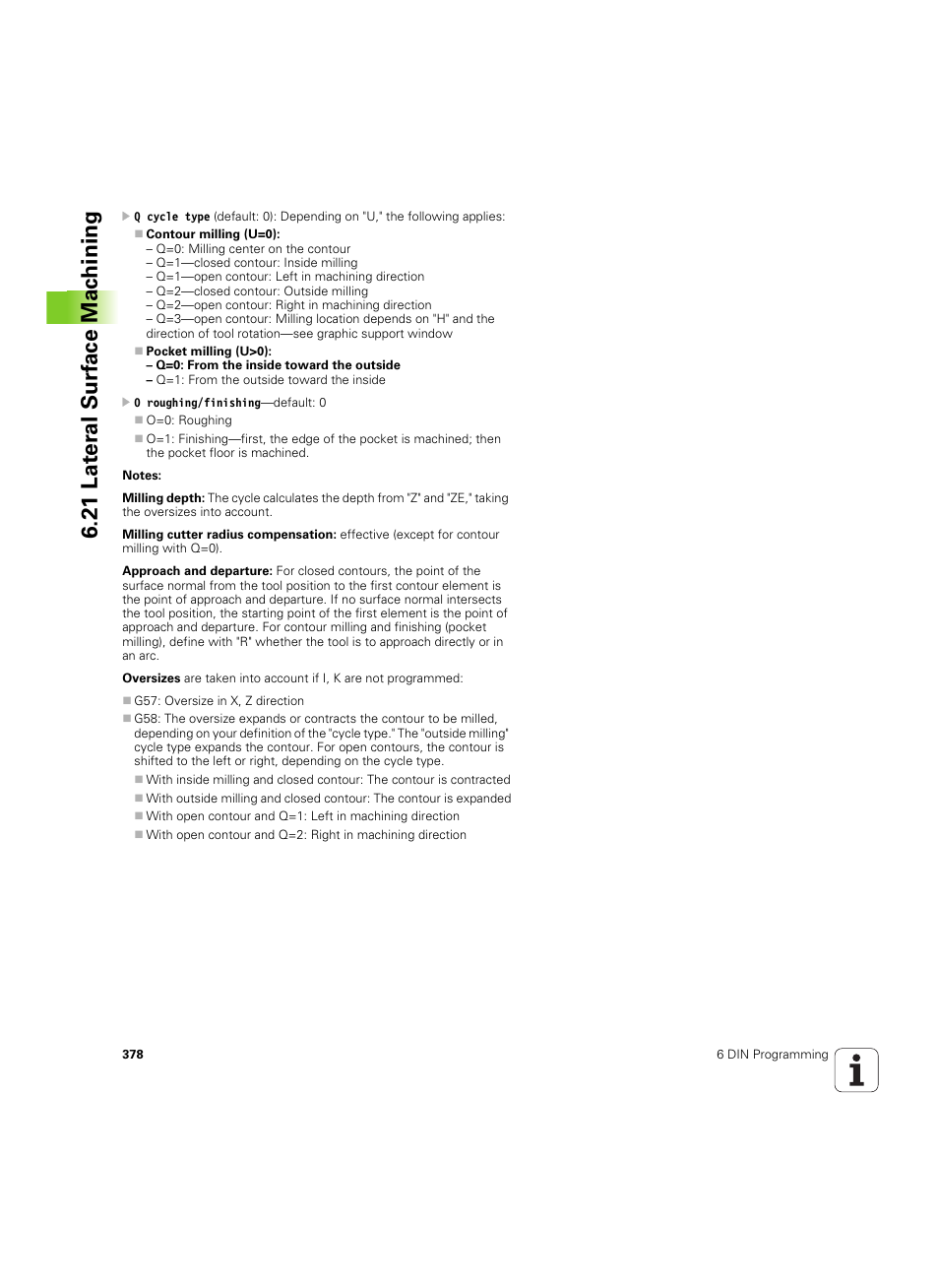 21 lat er al surf ace mac h ining | HEIDENHAIN MANUALplus 4110 User Manual | Page 378 / 550