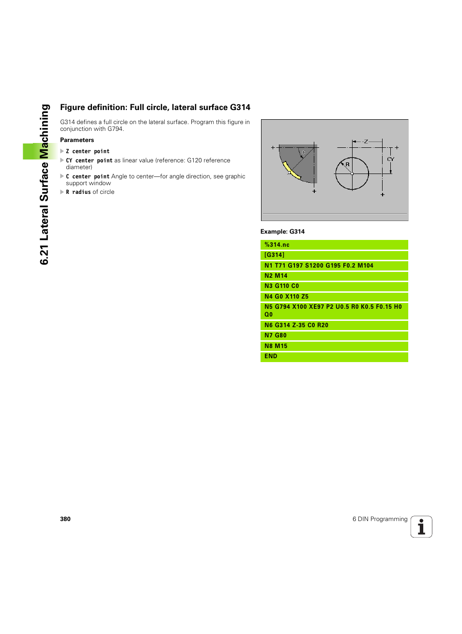 21 lat er al surf ace mac h ining | HEIDENHAIN MANUALplus 4110 User Manual | Page 380 / 550