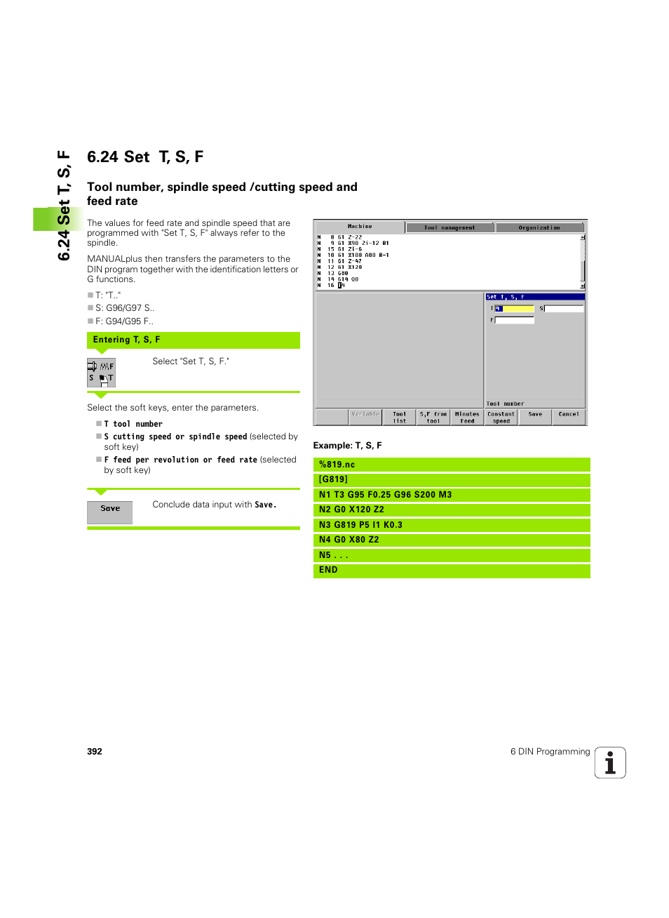 24 set t, s, f | HEIDENHAIN MANUALplus 4110 User Manual | Page 392 / 550