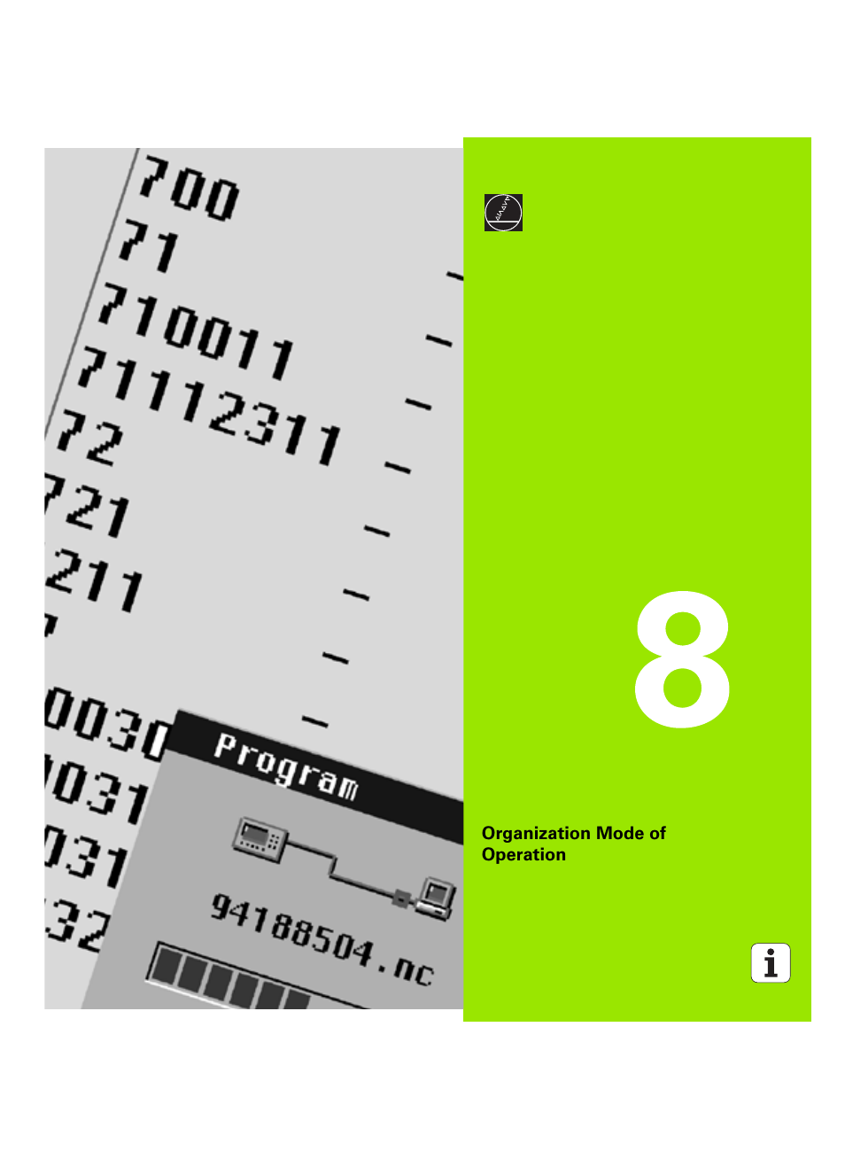 Organization mode of operation, 8 organization mode of operation 429 | HEIDENHAIN MANUALplus 4110 User Manual | Page 429 / 550