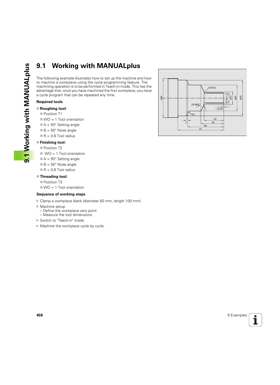 1 working with manualplus | HEIDENHAIN MANUALplus 4110 User Manual | Page 458 / 550