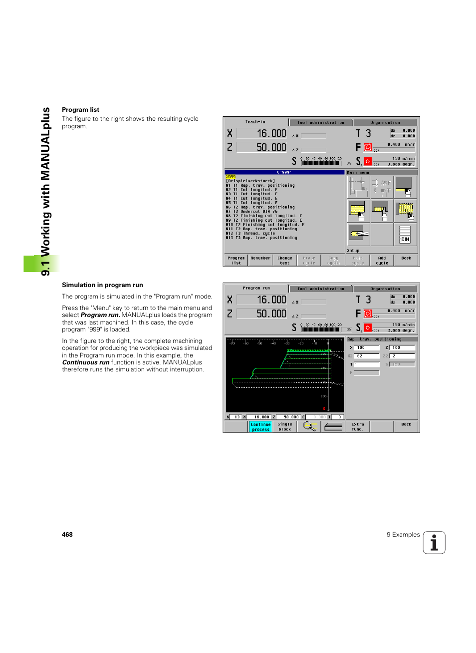 1 w o rk ing with manu alplus | HEIDENHAIN MANUALplus 4110 User Manual | Page 468 / 550