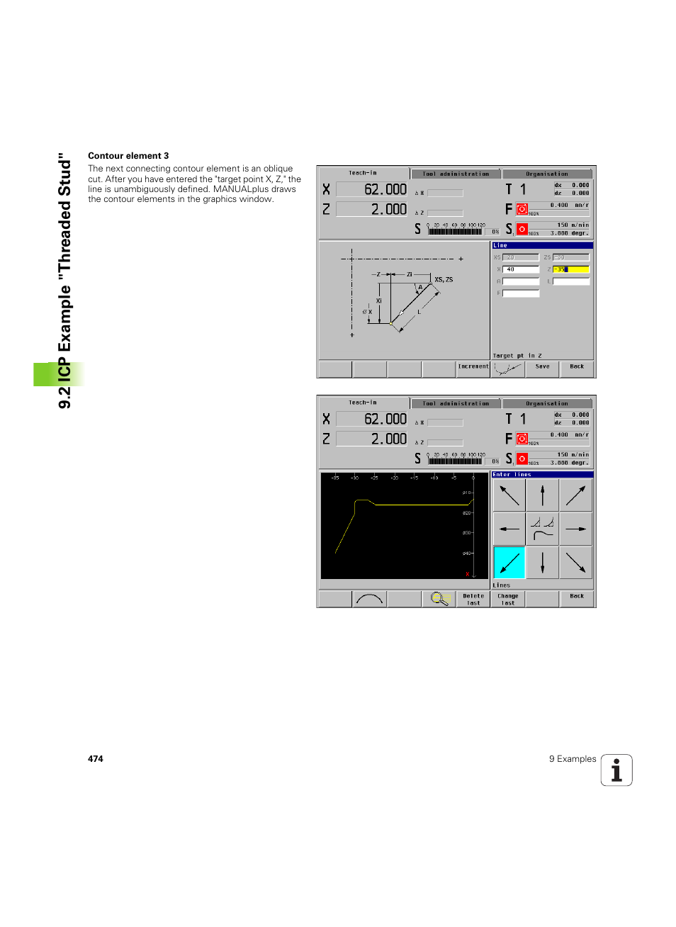 2 icp example "thr eaded st ud | HEIDENHAIN MANUALplus 4110 User Manual | Page 474 / 550