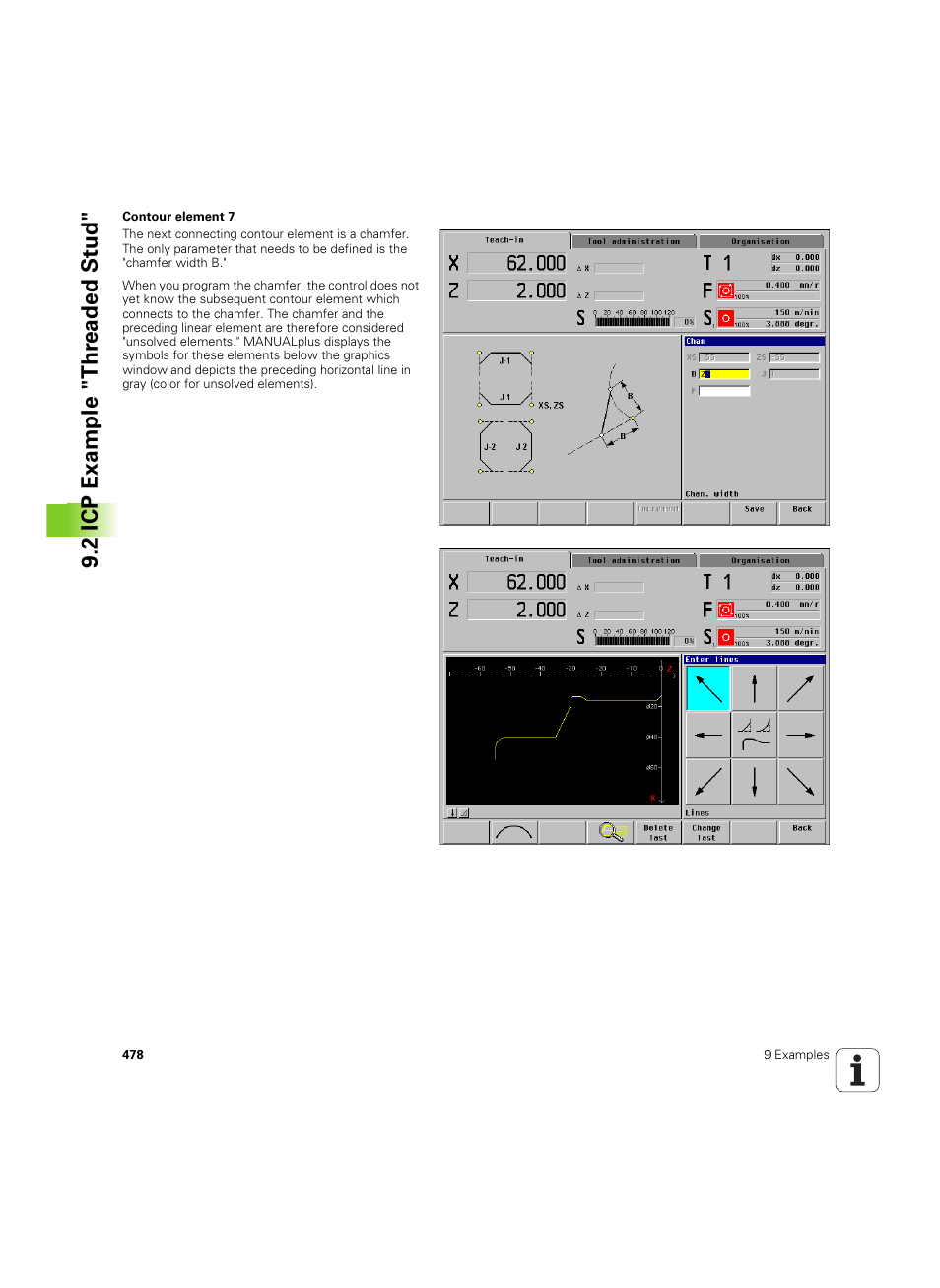 2 icp example "thr eaded st ud | HEIDENHAIN MANUALplus 4110 User Manual | Page 478 / 550