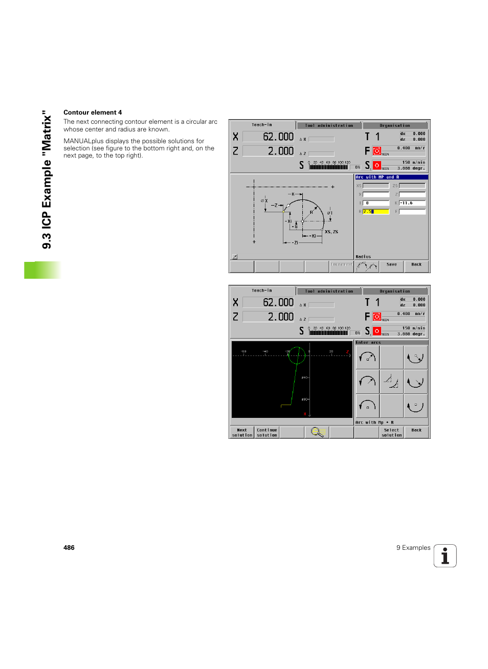 3 icp example "matr ix | HEIDENHAIN MANUALplus 4110 User Manual | Page 486 / 550