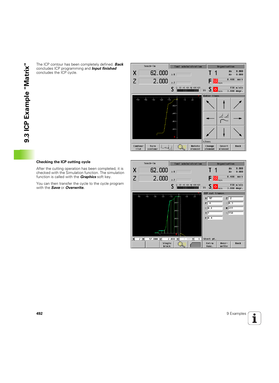 3 icp example "matr ix | HEIDENHAIN MANUALplus 4110 User Manual | Page 492 / 550