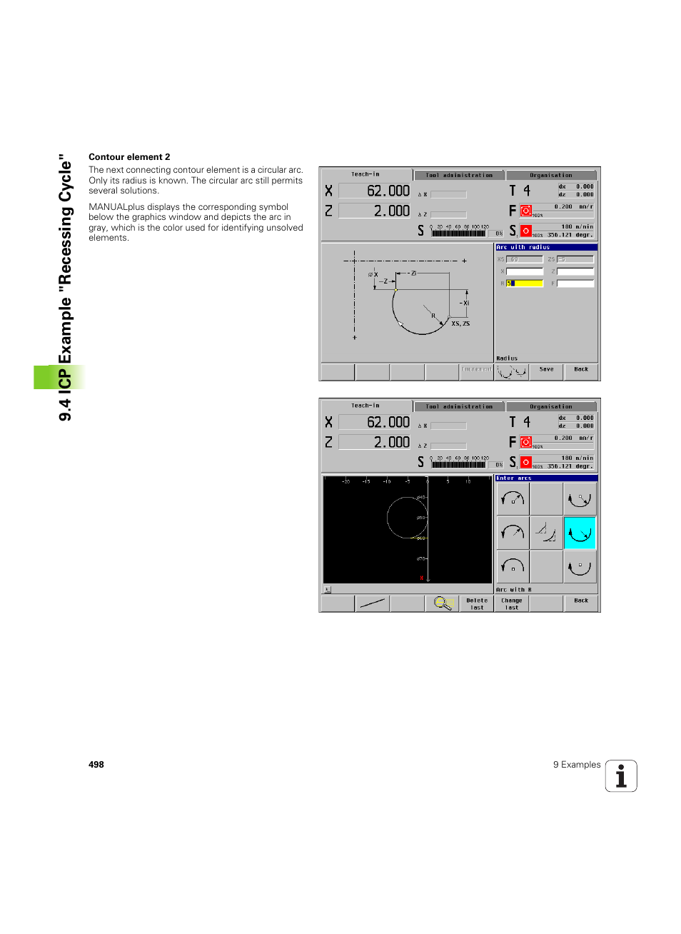 4 icp example "recessing cy cle | HEIDENHAIN MANUALplus 4110 User Manual | Page 498 / 550