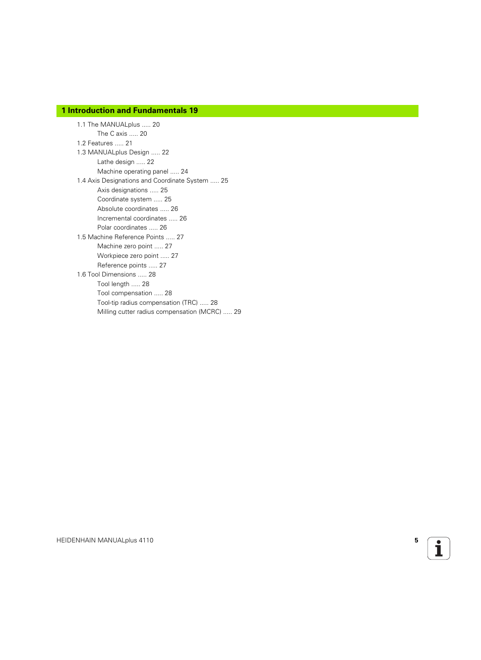 Introduction and fundamentals | HEIDENHAIN MANUALplus 4110 User Manual | Page 5 / 550