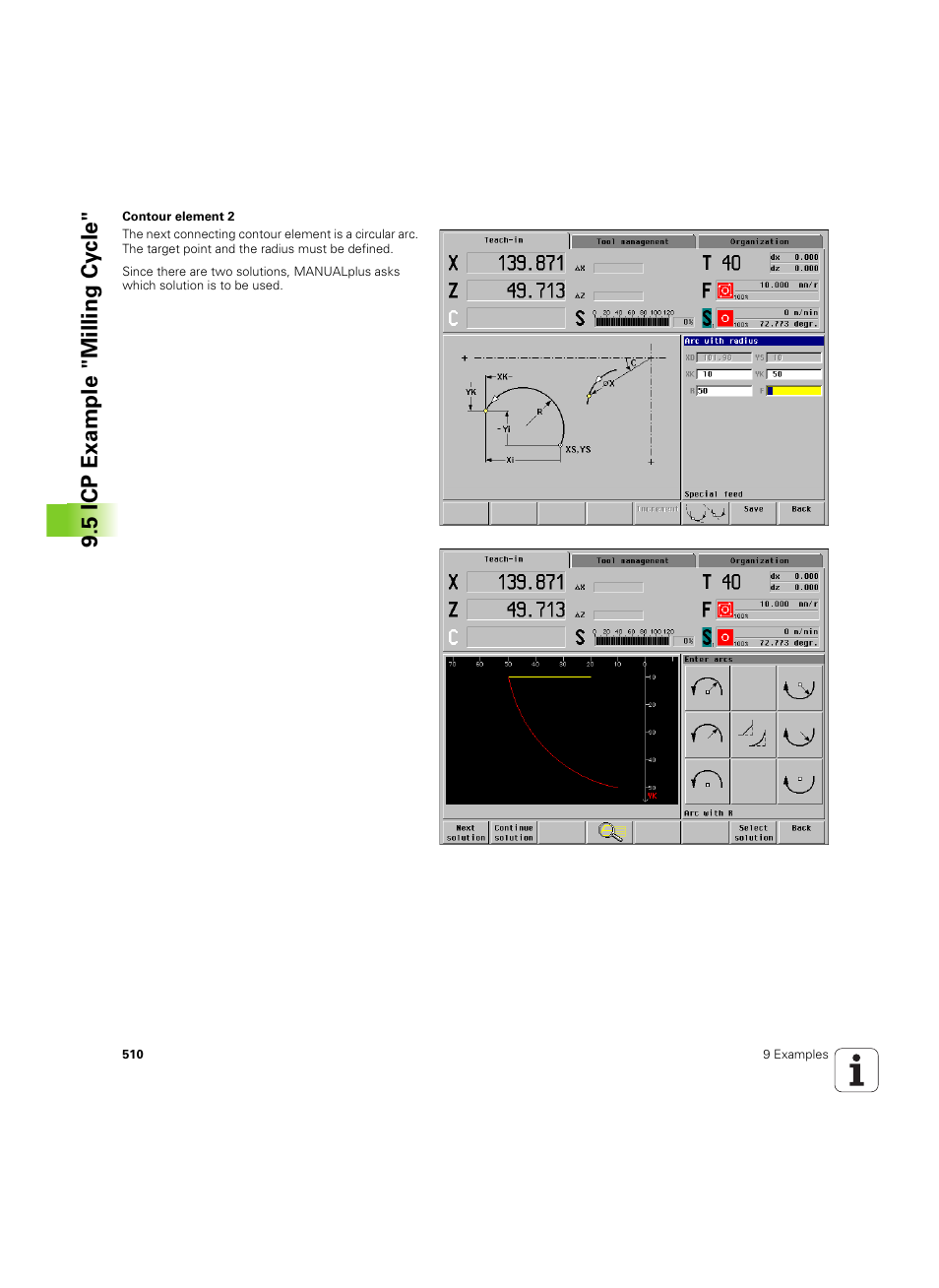 5 icp example "milling cy cle | HEIDENHAIN MANUALplus 4110 User Manual | Page 510 / 550