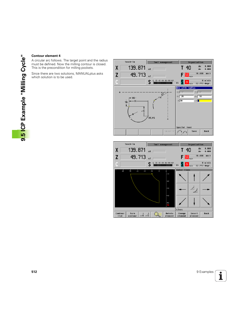 5 icp example "milling cy cle | HEIDENHAIN MANUALplus 4110 User Manual | Page 512 / 550