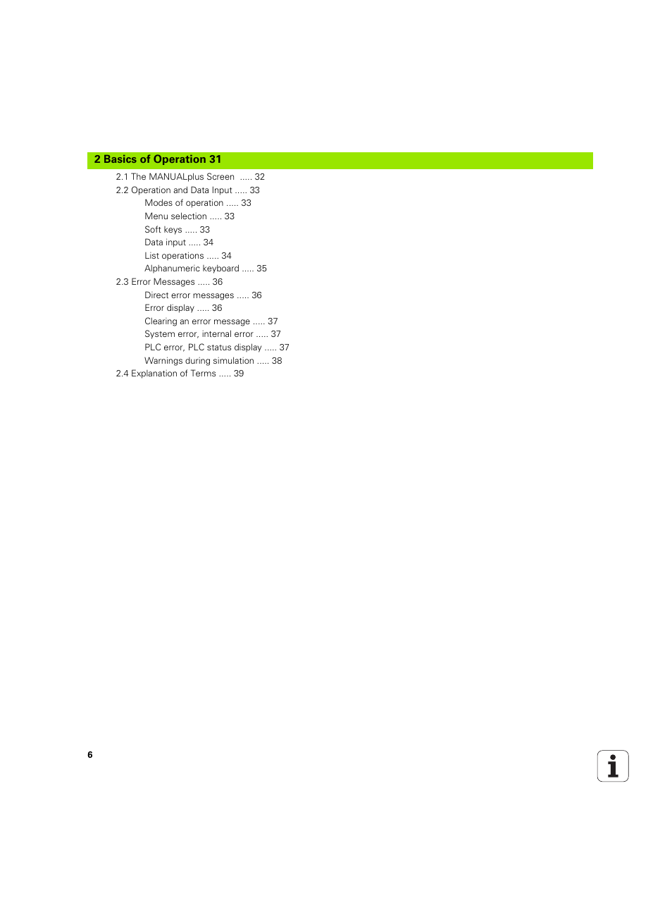 Basics of operation | HEIDENHAIN MANUALplus 4110 User Manual | Page 6 / 550