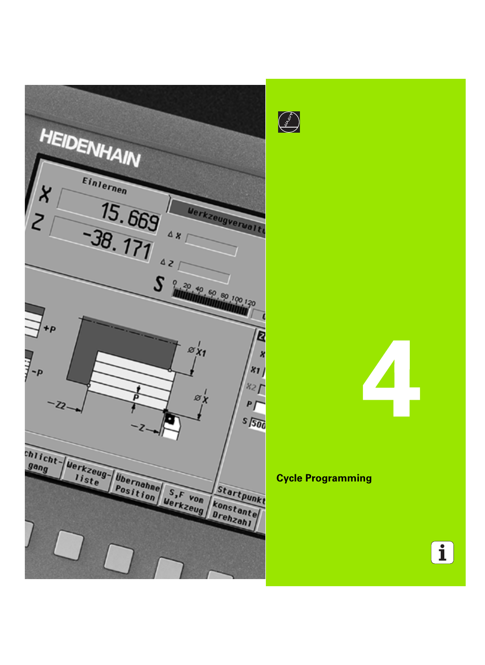 Cycle programming, 4 cycle programming 79 | HEIDENHAIN MANUALplus 4110 User Manual | Page 79 / 550