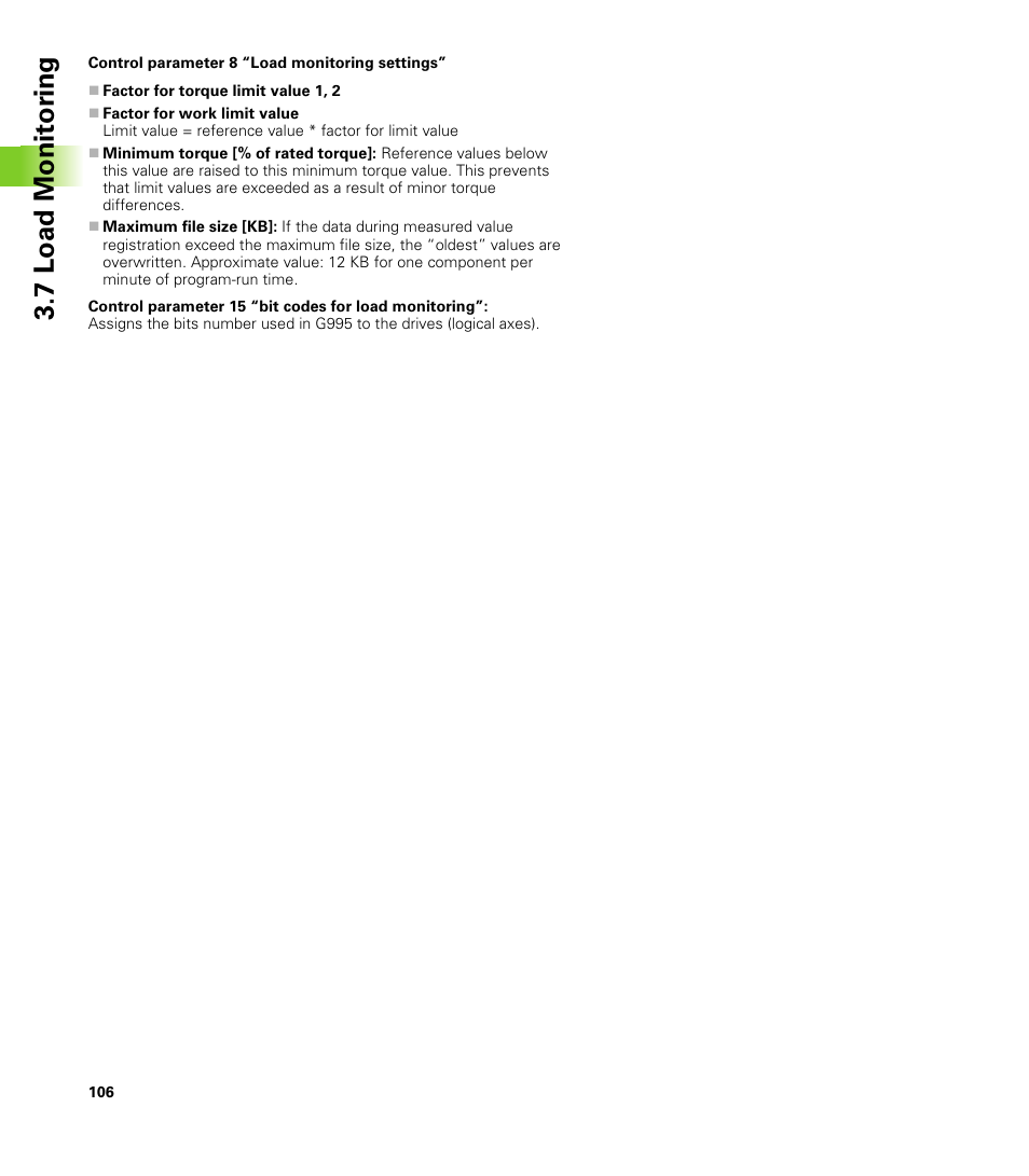 7 load monit o ri ng | HEIDENHAIN CNC Pilot 4290 V7.1 User Manual | Page 106 / 725