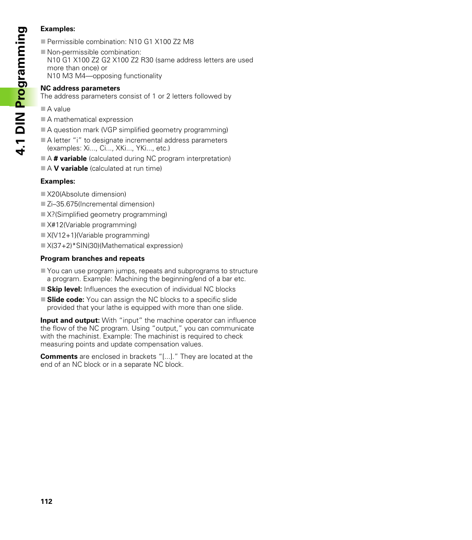 1 din pr ogr a mming | HEIDENHAIN CNC Pilot 4290 V7.1 User Manual | Page 112 / 725