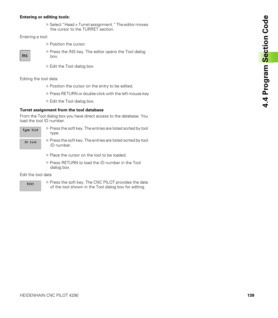 HEIDENHAIN CNC Pilot 4290 V7.1 User Manual | Page 139 / 725