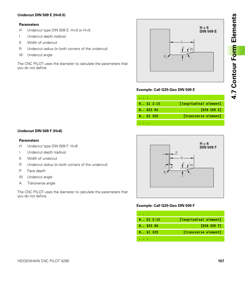 7 cont our f o rm elements | HEIDENHAIN CNC Pilot 4290 V7.1 User Manual | Page 157 / 725