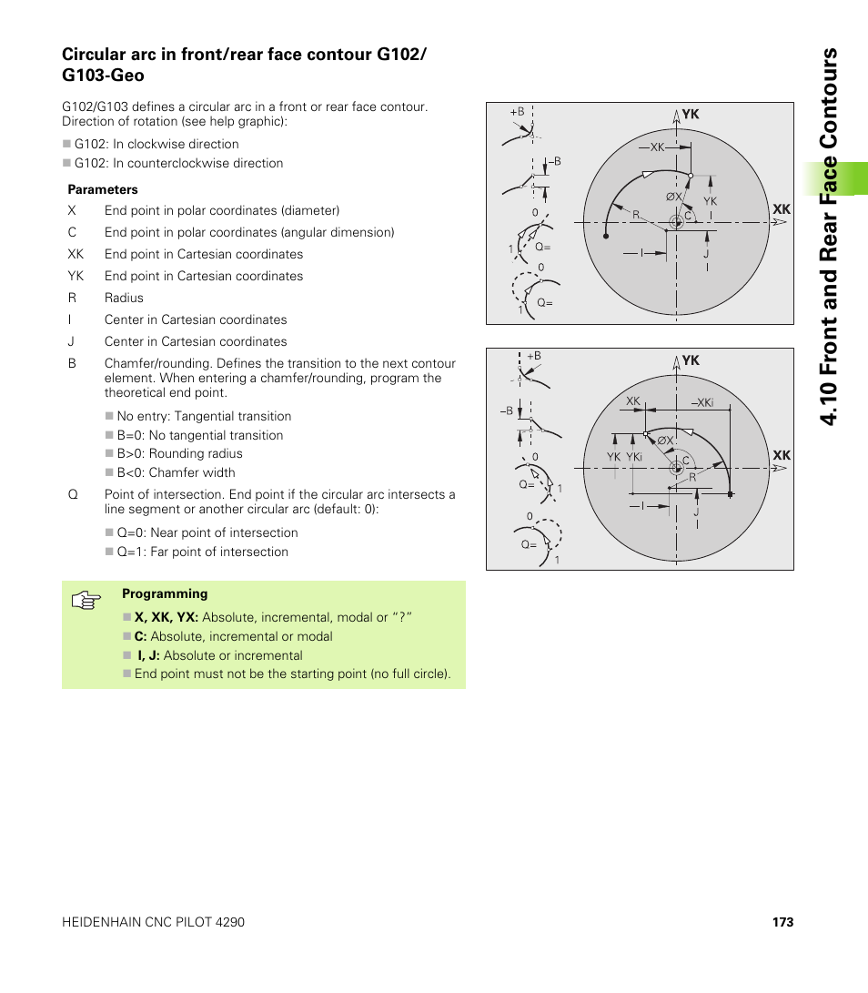1 0 f ront and rear f a ce cont ours | HEIDENHAIN CNC Pilot 4290 V7.1 User Manual | Page 173 / 725