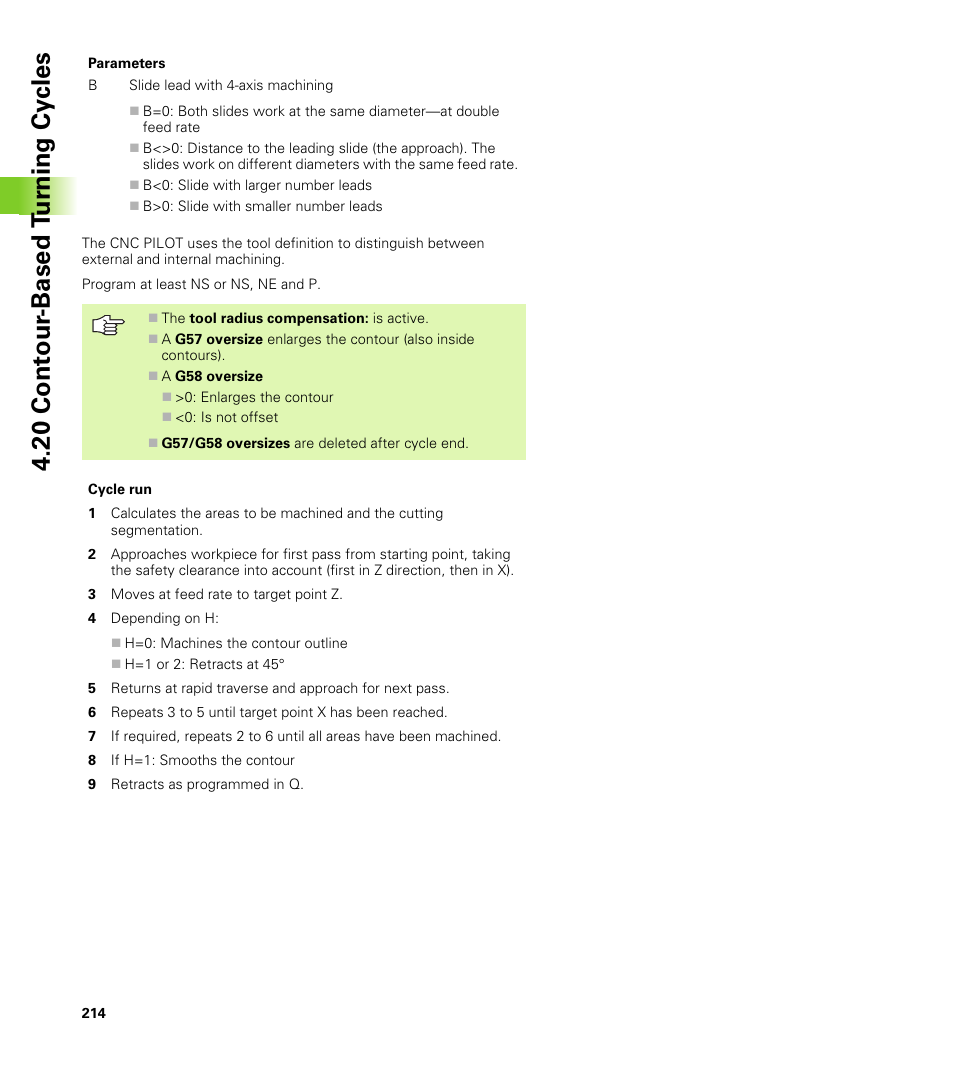 20 cont our -based t u rn ing cy cles | HEIDENHAIN CNC Pilot 4290 V7.1 User Manual | Page 214 / 725
