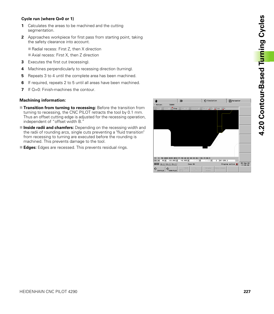 20 cont our -based t u rn ing cy cles | HEIDENHAIN CNC Pilot 4290 V7.1 User Manual | Page 227 / 725