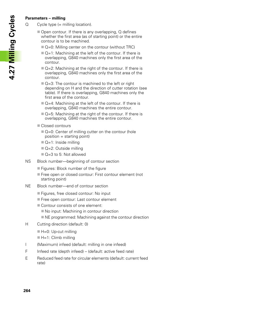 27 milling cy cles | HEIDENHAIN CNC Pilot 4290 V7.1 User Manual | Page 264 / 725