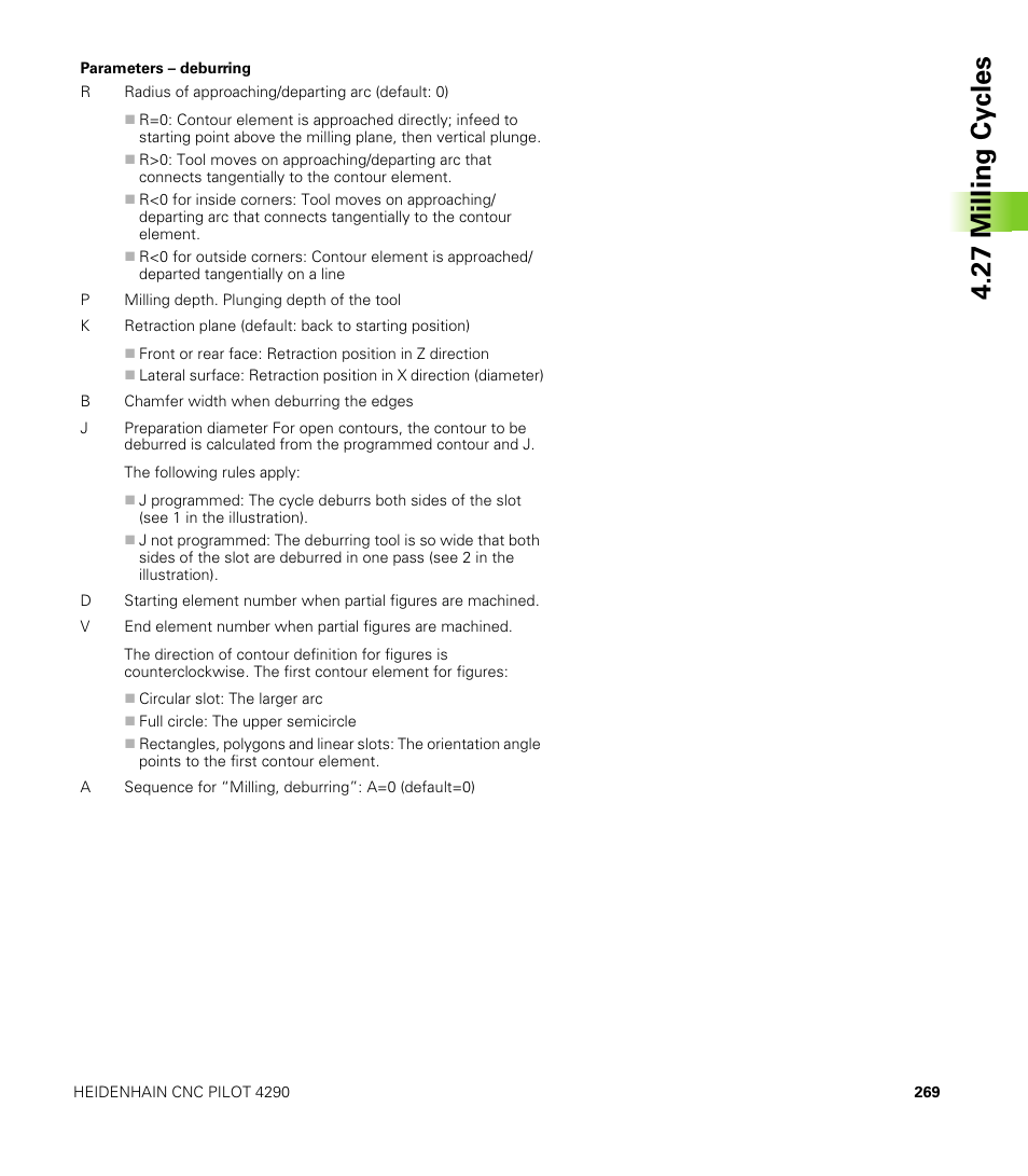 27 milling cy cles | HEIDENHAIN CNC Pilot 4290 V7.1 User Manual | Page 269 / 725