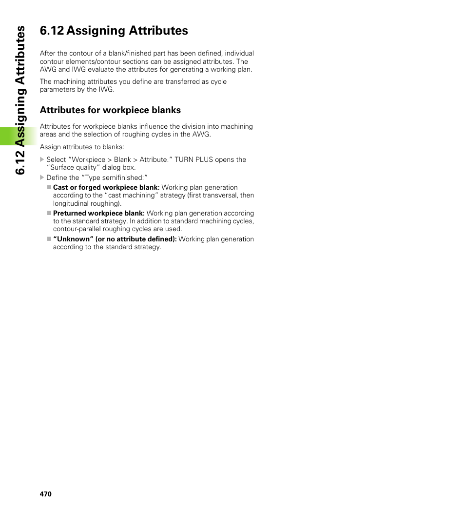 12 assigning attributes, Attributes for workpiece blanks | HEIDENHAIN CNC Pilot 4290 V7.1 User Manual | Page 470 / 725