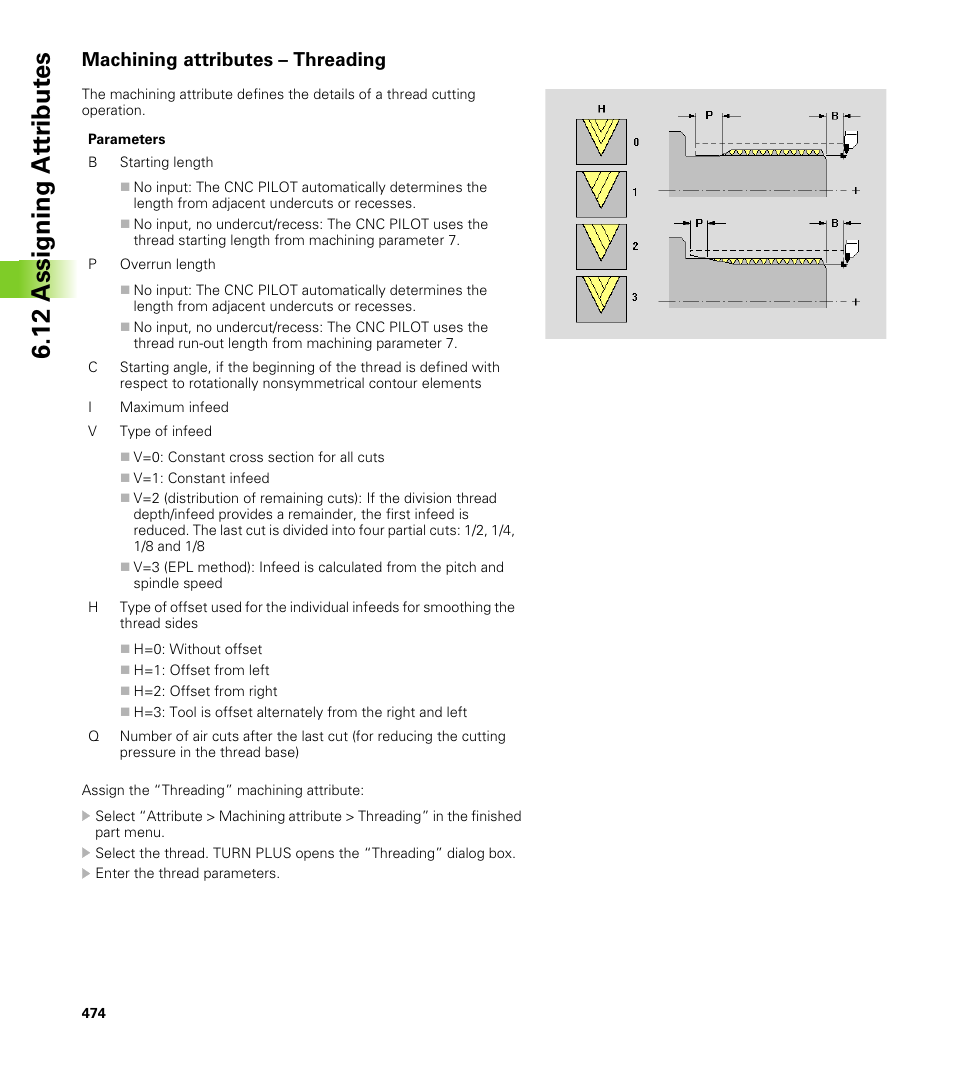 Machining attributes – threading, 12 assigning at tr ibut es | HEIDENHAIN CNC Pilot 4290 V7.1 User Manual | Page 474 / 725