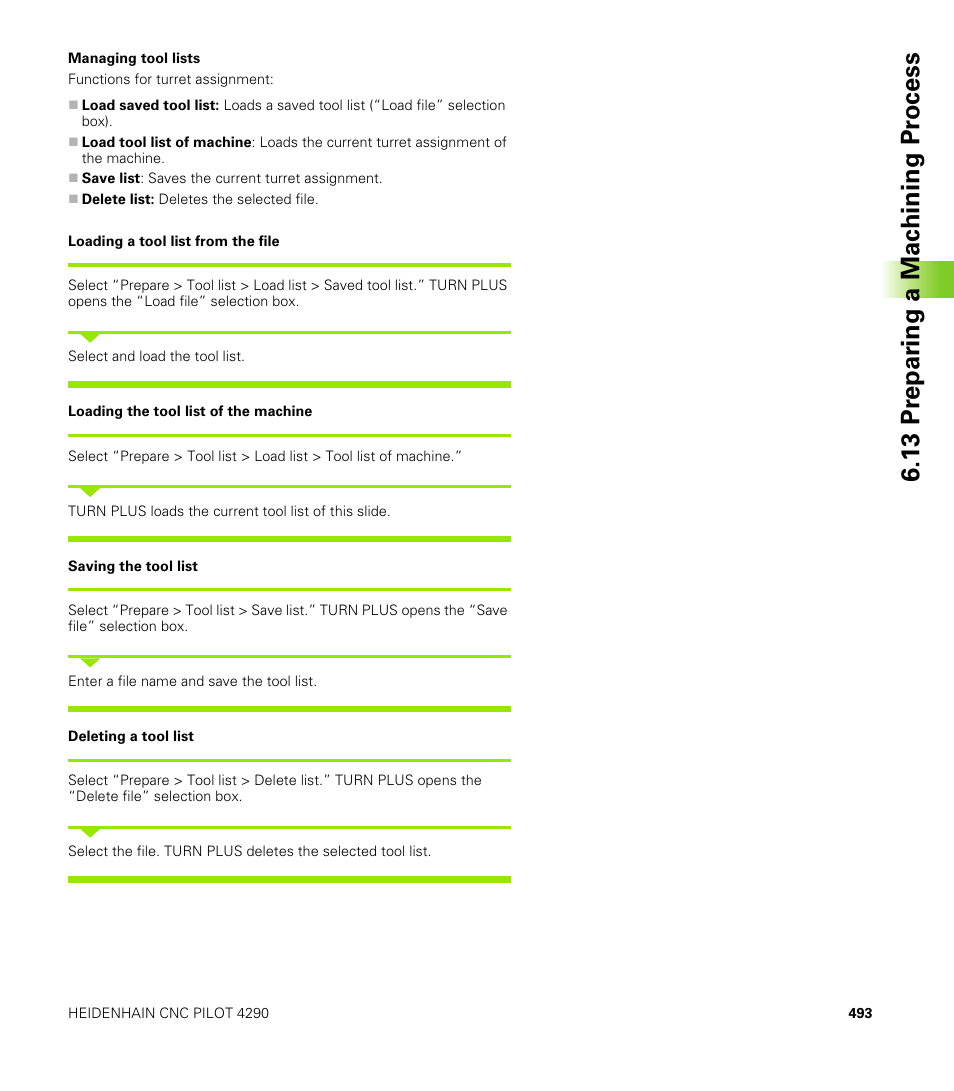 13 pr epar ing a mac h ining pr ocess | HEIDENHAIN CNC Pilot 4290 V7.1 User Manual | Page 493 / 725
