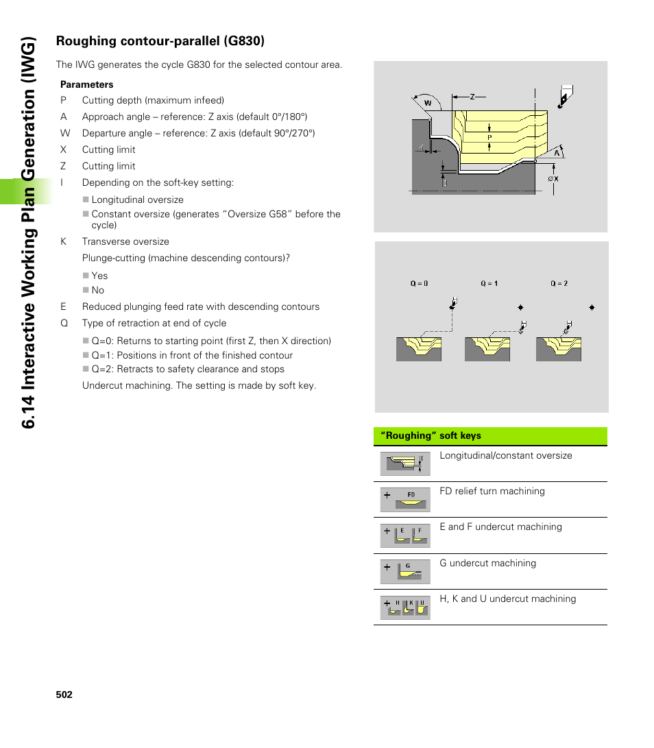 Roughing contour-parallel (g830) | HEIDENHAIN CNC Pilot 4290 V7.1 User Manual | Page 502 / 725