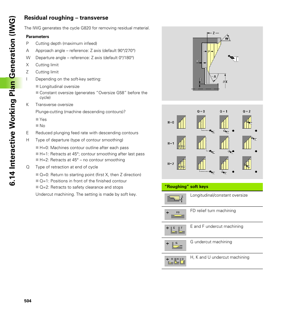 Residual roughing – transverse | HEIDENHAIN CNC Pilot 4290 V7.1 User Manual | Page 504 / 725