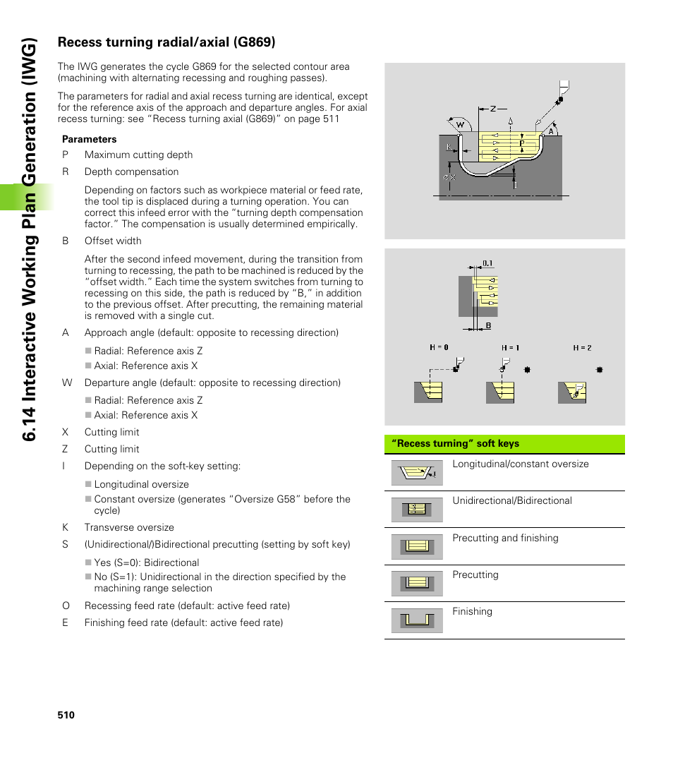 Recess turning radial/axial (g869) | HEIDENHAIN CNC Pilot 4290 V7.1 User Manual | Page 510 / 725