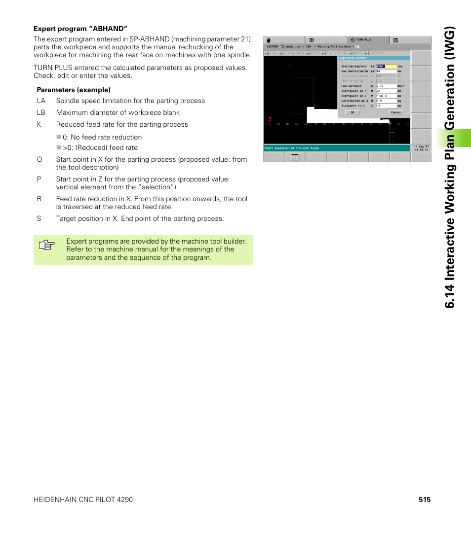 HEIDENHAIN CNC Pilot 4290 V7.1 User Manual | Page 515 / 725